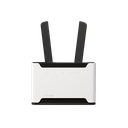 Chateau 5G kit with 716MHz four core CPU, 256MB RAM, 5 x Gigabit LAN, two wireless interfaces (built-in 2.4Ghz 802.11b/g/n two chain wireless with integrated antennas, built-in 5Ghz 802.11ac two chain wireless with integrated antennas), RG502Q-EA LTE/5G modem for bands 1/3/5/7/8/18/19/20/26/28/32/34/38/39/40/41/42/43/77/78/79, two external and six internal LTE/5G antennas, tower case, USB, 1m RJ45 cable, PSU, RouterOS L4