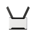 Chateau LTE6 with 716MHz four core CPU, 256MB RAM, 5 x Gigabit LAN, two wireless interfaces (built-in 2.4Ghz 802.11b/g/n two chain wireless with integrated antennas, built-in 5Ghz  802.11a/n/ac two chain wireless with integrated antennas), LTE CAT6 modem for International bands 1/3/5/7/8/20/28/38/40/41 with integrated antennas, SMA connectors for external antennas, tower case, USB, PSU, RouterOS L4, International version