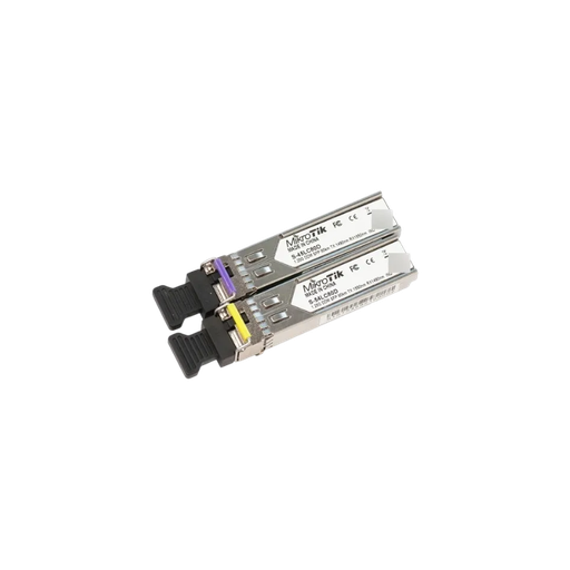 [S-4554LC80D] Pair of SFP modules, S-45LC80D (1.25G SM 80km T1490nm/R1550nm, Single LC-connector) + S-54LC80D (1.25G SM 80km T1550nm/R1490nm, Single LC-connector)