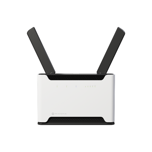 [S53UG+5HAXD2HAXD-TC&FG621-EA] Chateau LTE6 ax with 1.8GHz four core CPU, 1GB RAM, 1 x 2.5 Gigabit LAN, 4 x Gigabit LAN, two wireless interfaces (built-in 2.4Ghz 802.11b/g/n/ax two chain wireless, built-in 5Ghz 802.11a/n/ac/ax two chain wireless) with external antennas, LTE CAT6 modem for International bands 1/3/5/7/8/20/28/38/40/41 with integrated antennas, SMA connectors for external antennas, tower case, USB, PSU, RouterOS L4, International version