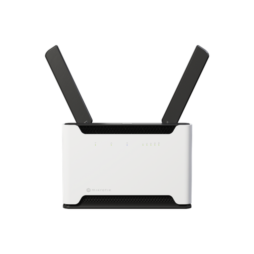 [D53G-5HACD2HND-TC&FG621-EA] Chateau LTE6 with 716MHz four core CPU, 256MB RAM, 5 x Gigabit LAN, two wireless interfaces (built-in 2.4Ghz 802.11b/g/n two chain wireless with integrated antennas, built-in 5Ghz  802.11a/n/ac two chain wireless with integrated antennas), LTE CAT6 modem for International bands 1/3/5/7/8/20/28/38/40/41 with integrated antennas, SMA connectors for external antennas, tower case, USB, PSU, RouterOS L4, International version